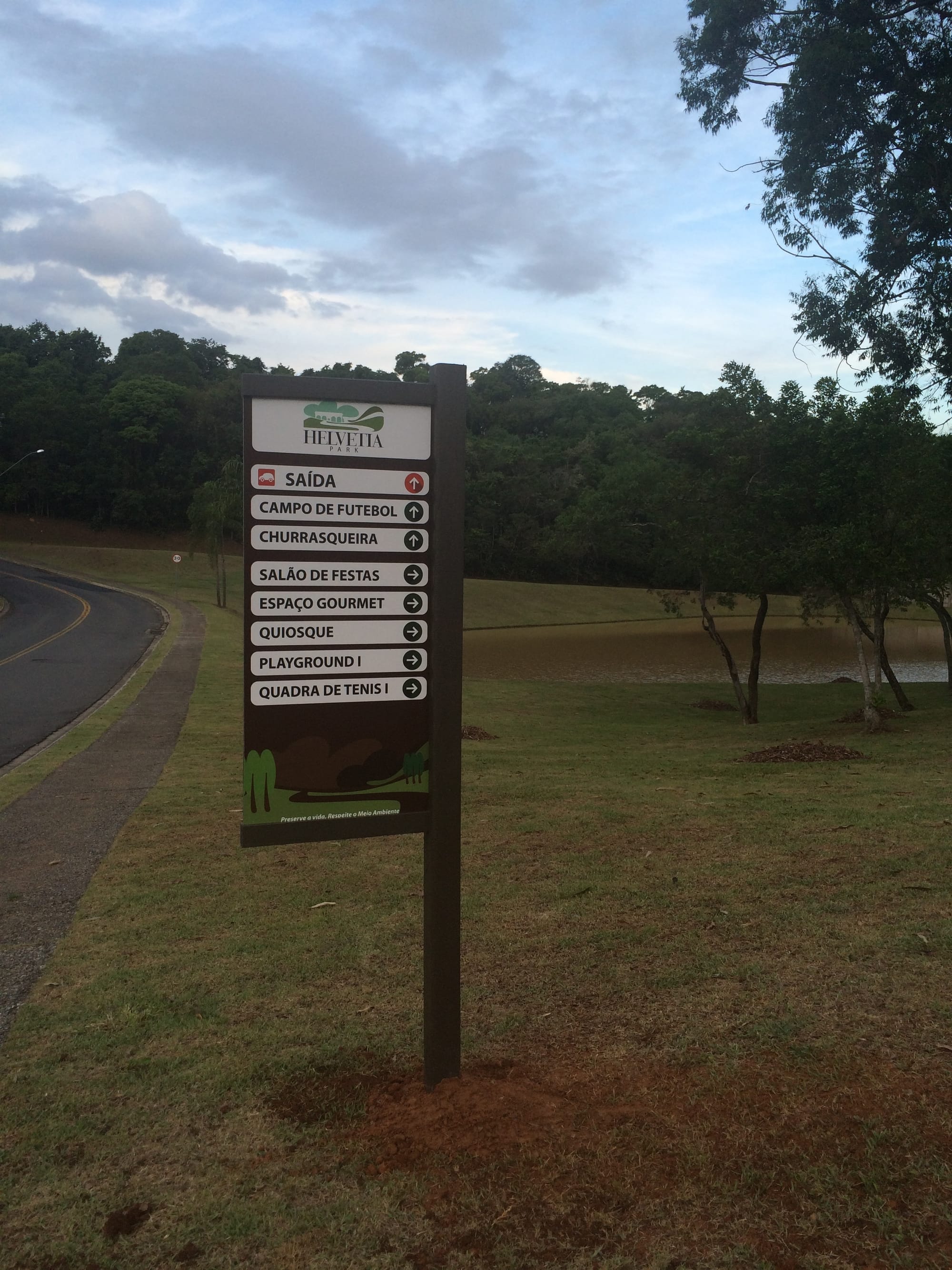 Placa de Sinalização Ecológica para Condomínios e Hoteis Fazenda