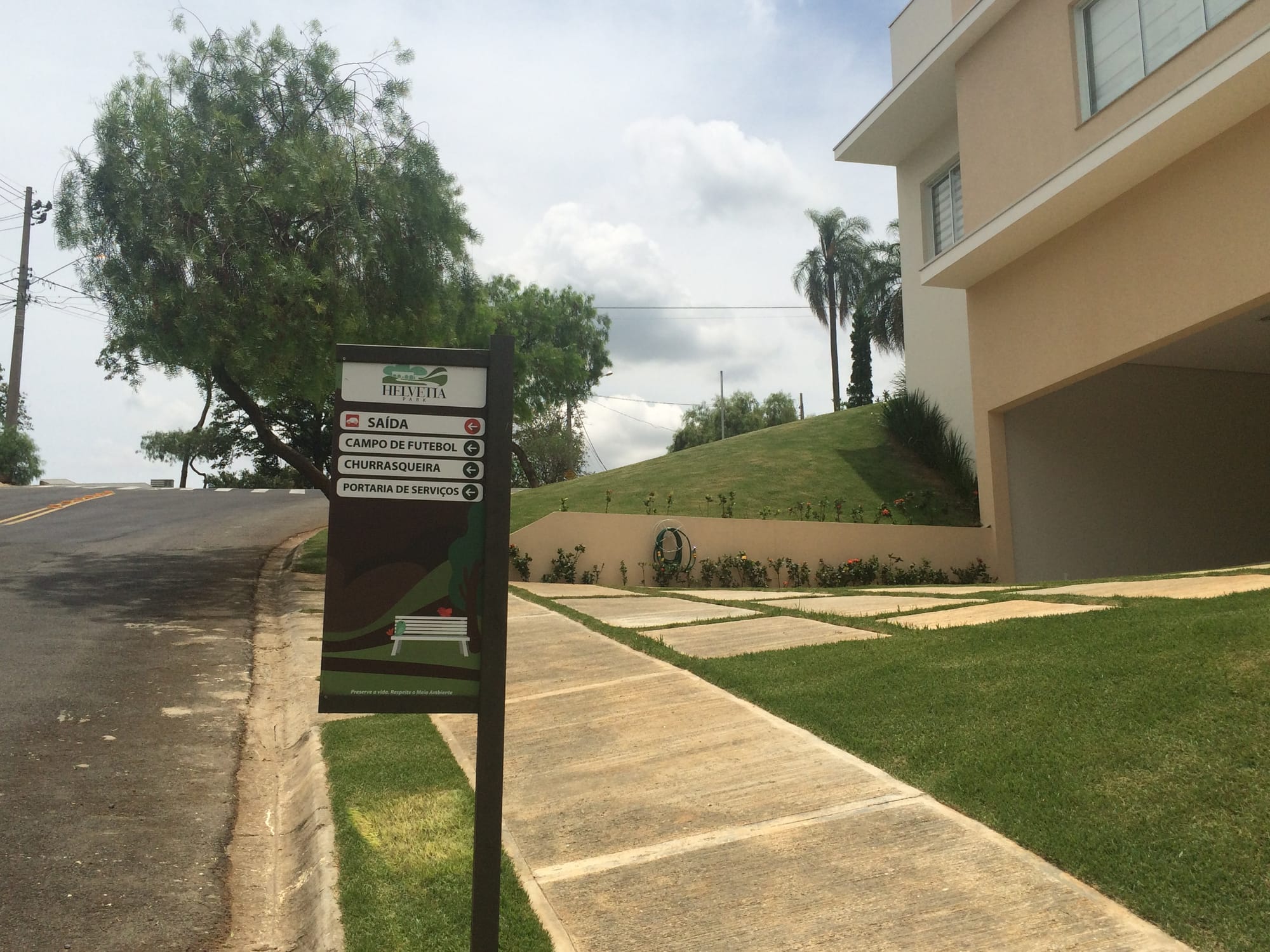 Placa de Sinalização Ecológica para Condomínios e Hoteis Fazenda