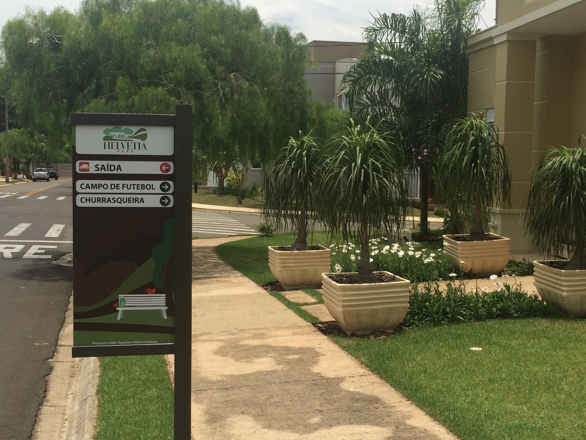 Placa de Sinalização Ecológica para Condomínios e Hoteis Fazenda