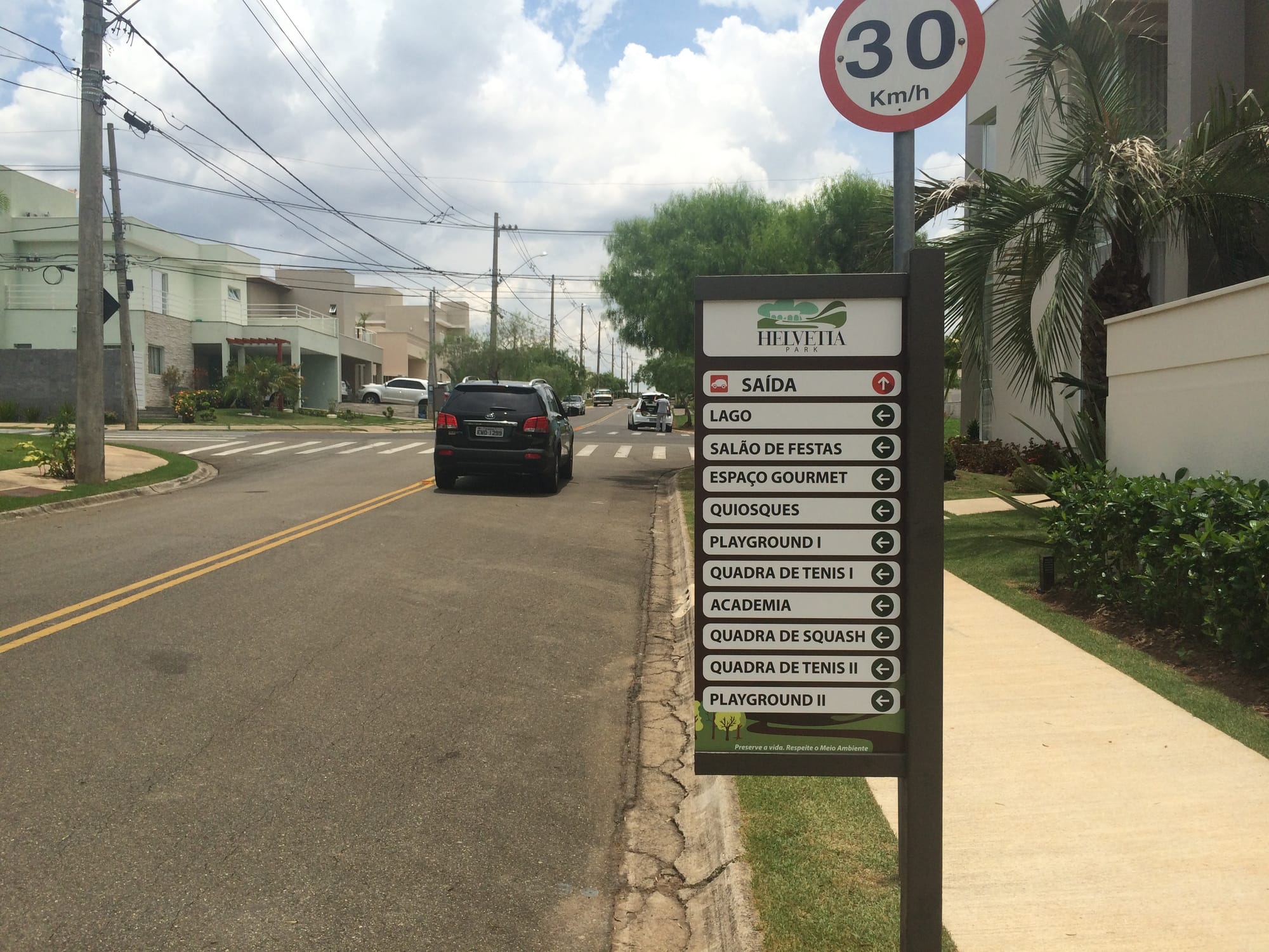 Placa de Sinalização Ecológica para Condomínios e Hoteis Fazenda