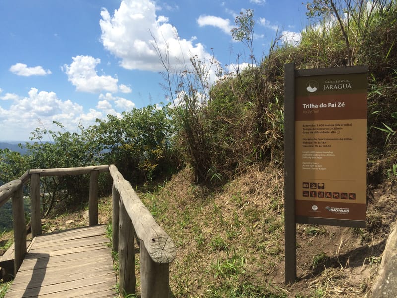 Parque estadual Pico do Jaraguá em São Paulo