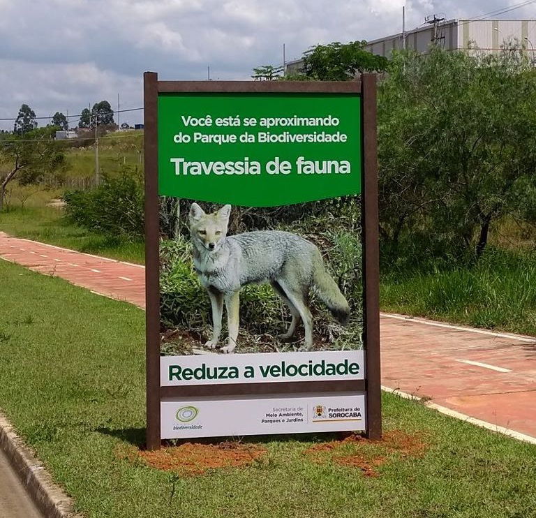 Sinalização Parque Biodiversidade de Sorocaba 