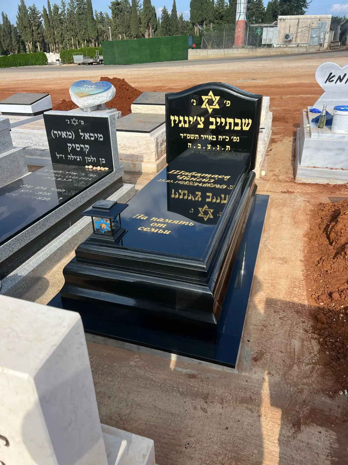 דוגמה למצבה בודדת באתר מצבות באר שבע