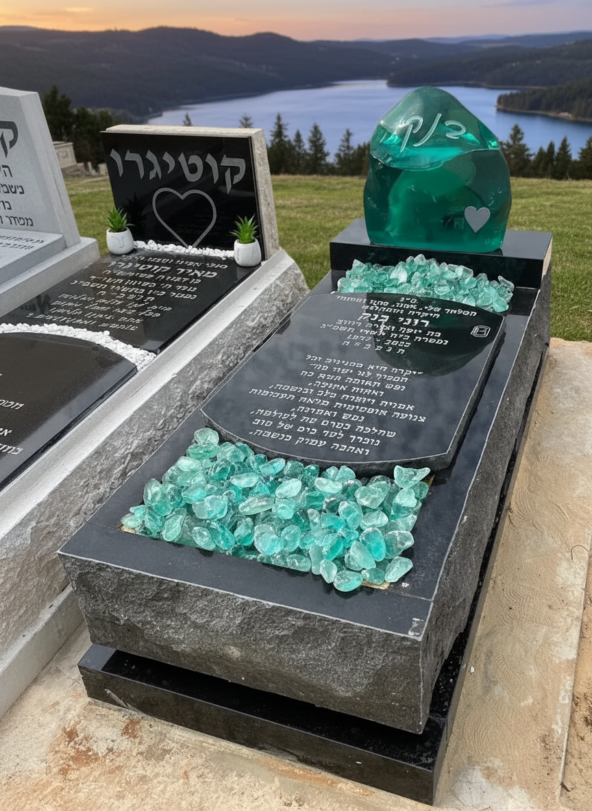 מחירי מצבות גרניט שחור נעים בין 9,000 ש