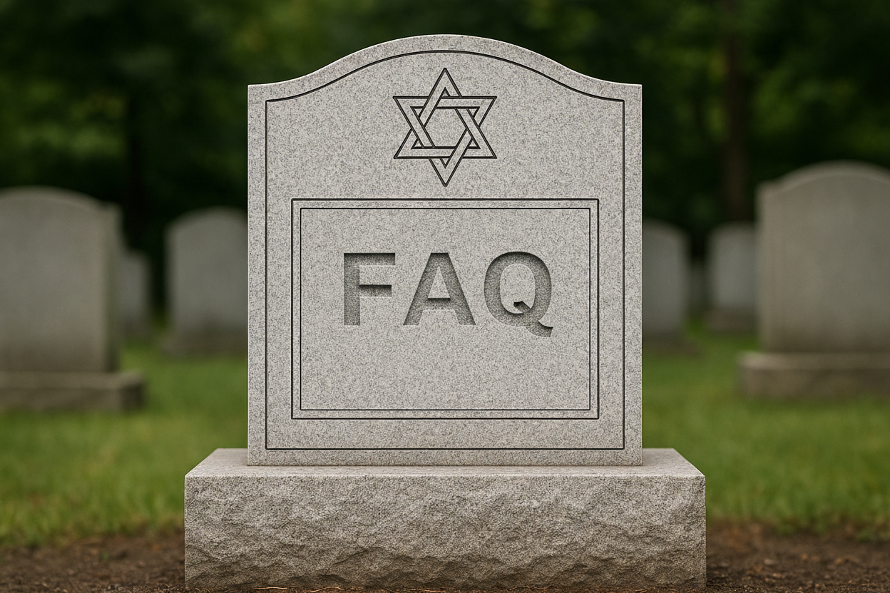 מחירי מצבות שאלות תשובות