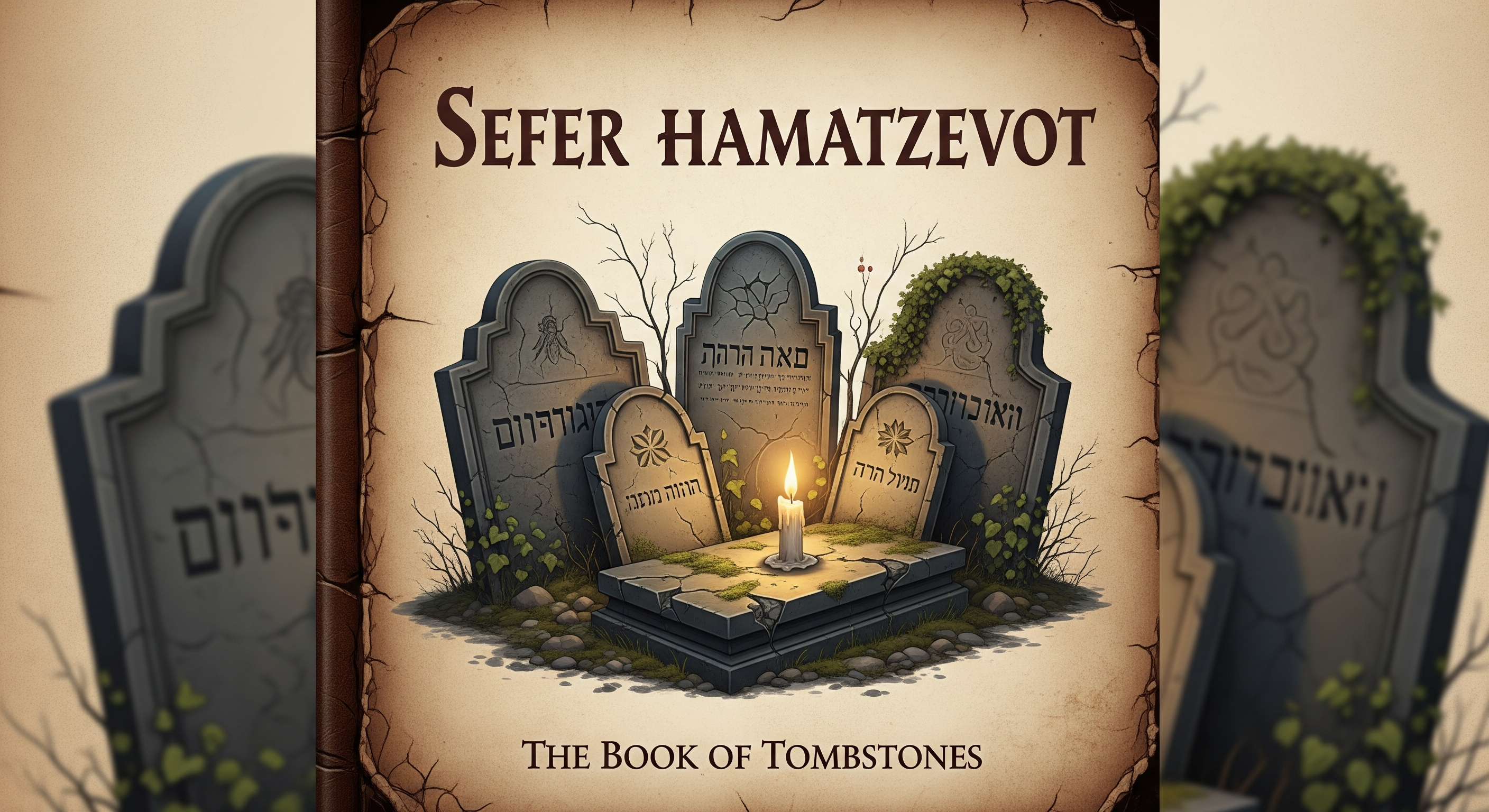 ספר המצבות כריכה