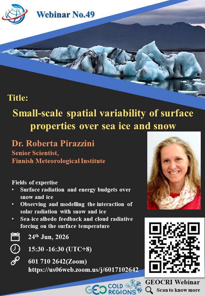 GEOCRI Webinar: Small-scale spatial variability of surface properties over sea ice and snow