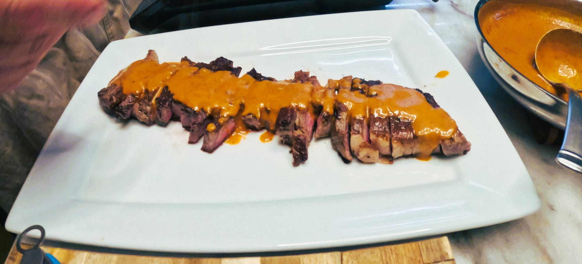 NY Strip with Demi-Glace