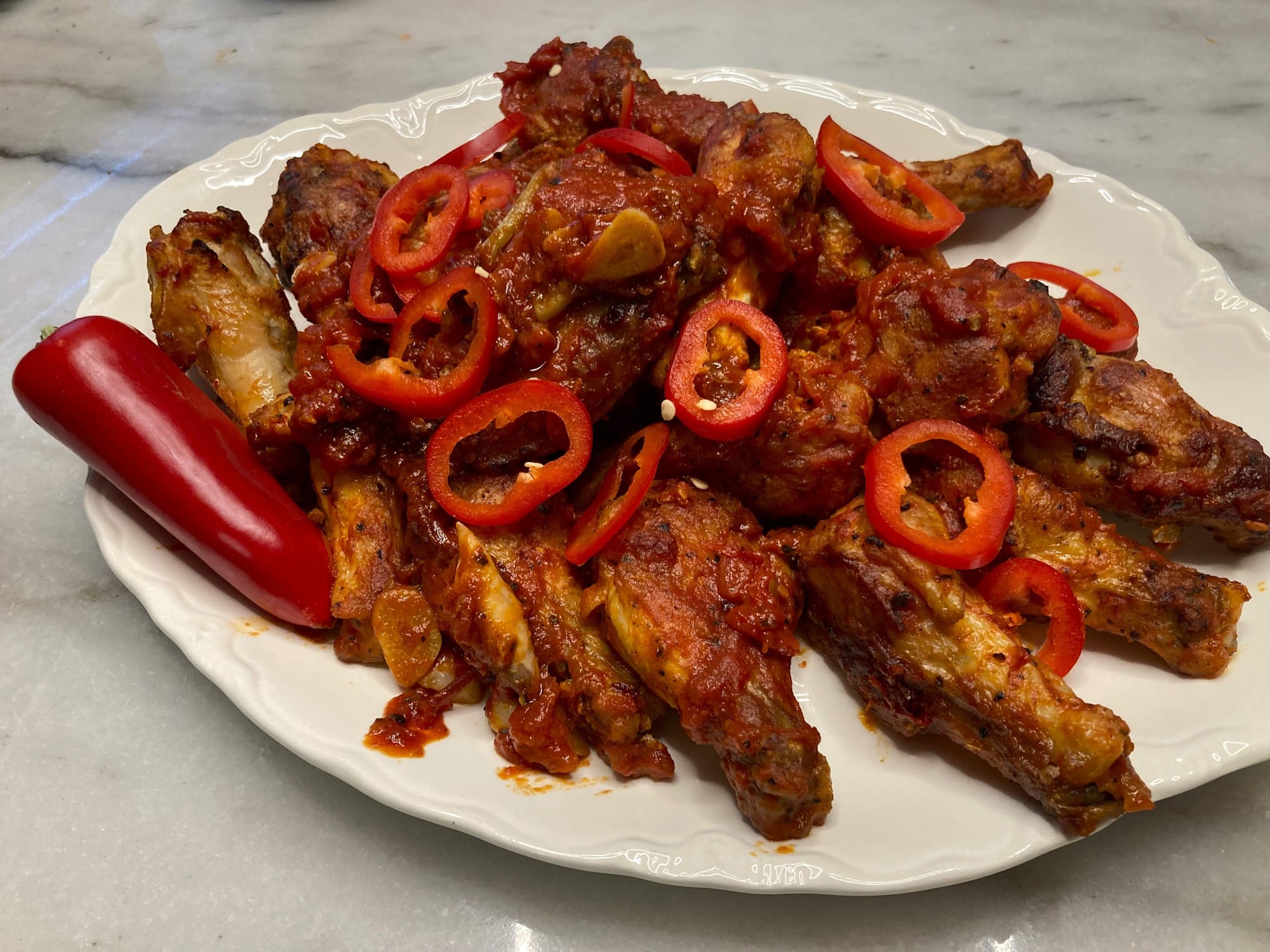 Chipotle Marinara Wings