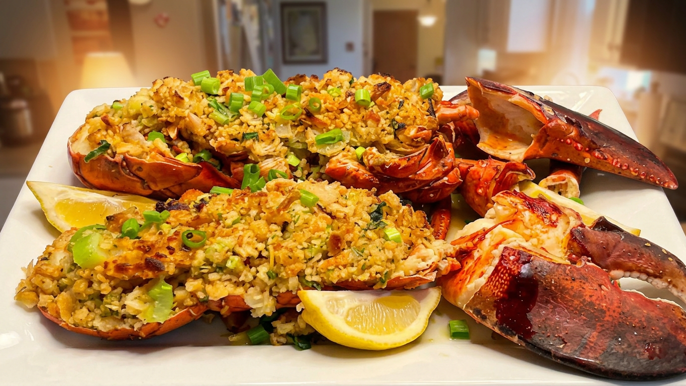 Classic Baked Stuffed Lobster