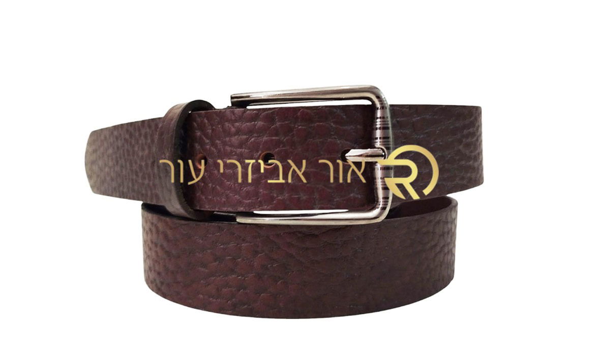 חגורת עור אמיתי לגבר
