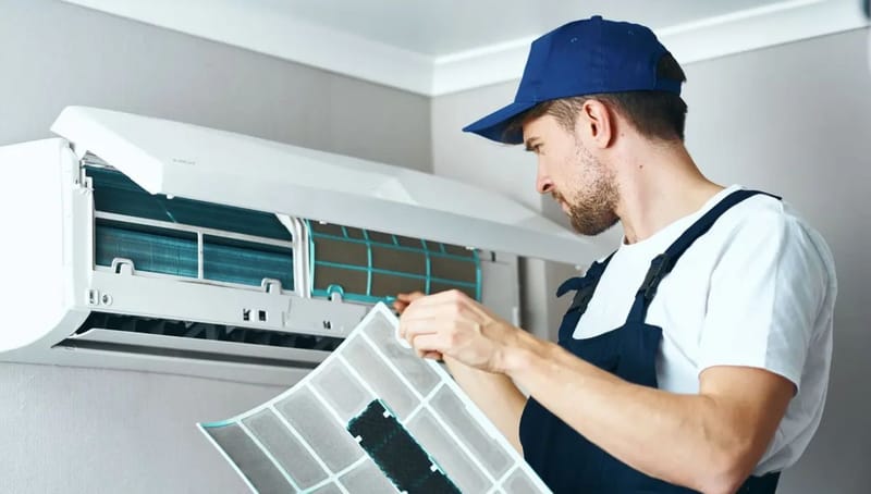 حل مشكلة مكيف يطلع هواء بدون تبريد خطوة بخطوة