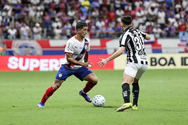 Santos abre dois de vantagem, mas Bahia arranca empate pelo Brasileirão