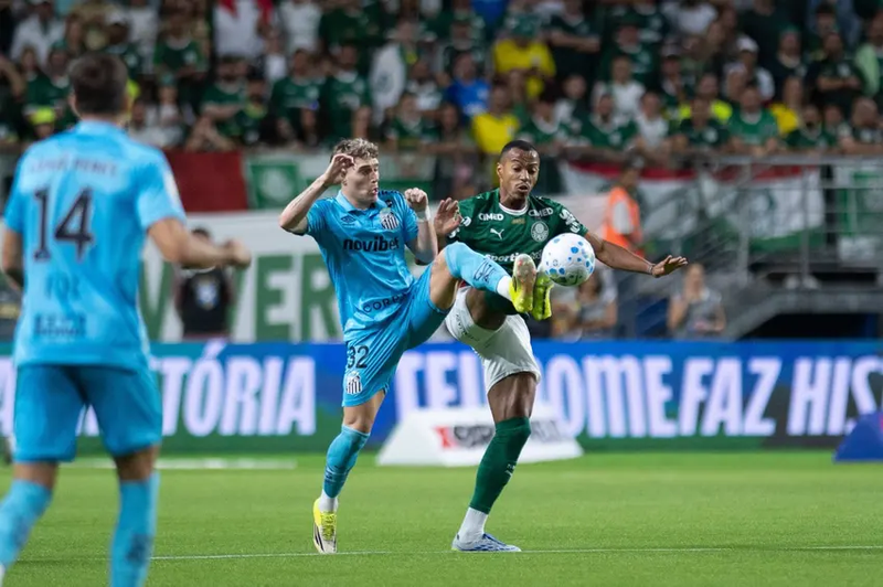 Palmeiras e Santos empatam clássico marcado por retorno de Paulinho