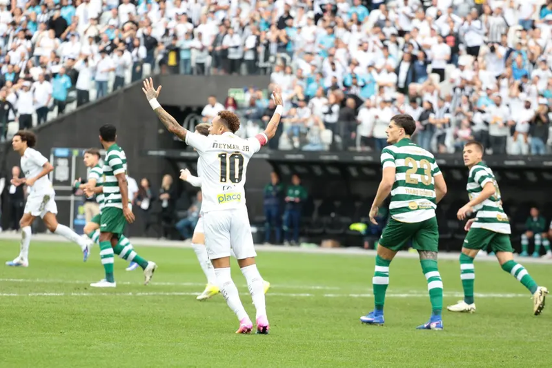 Com atuação apagada de Neymar, Santos é goleado pelo Coritiba