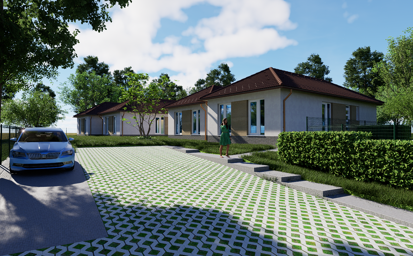 Vácrátót, Alkotmány utca 57.        2 db Kétlakásos társasház