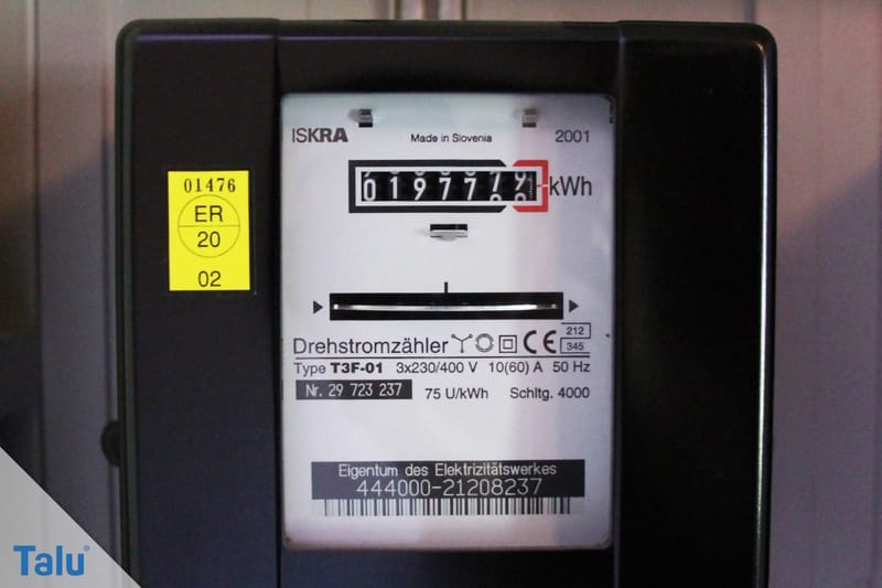 Ablesen von Strom und Wasser