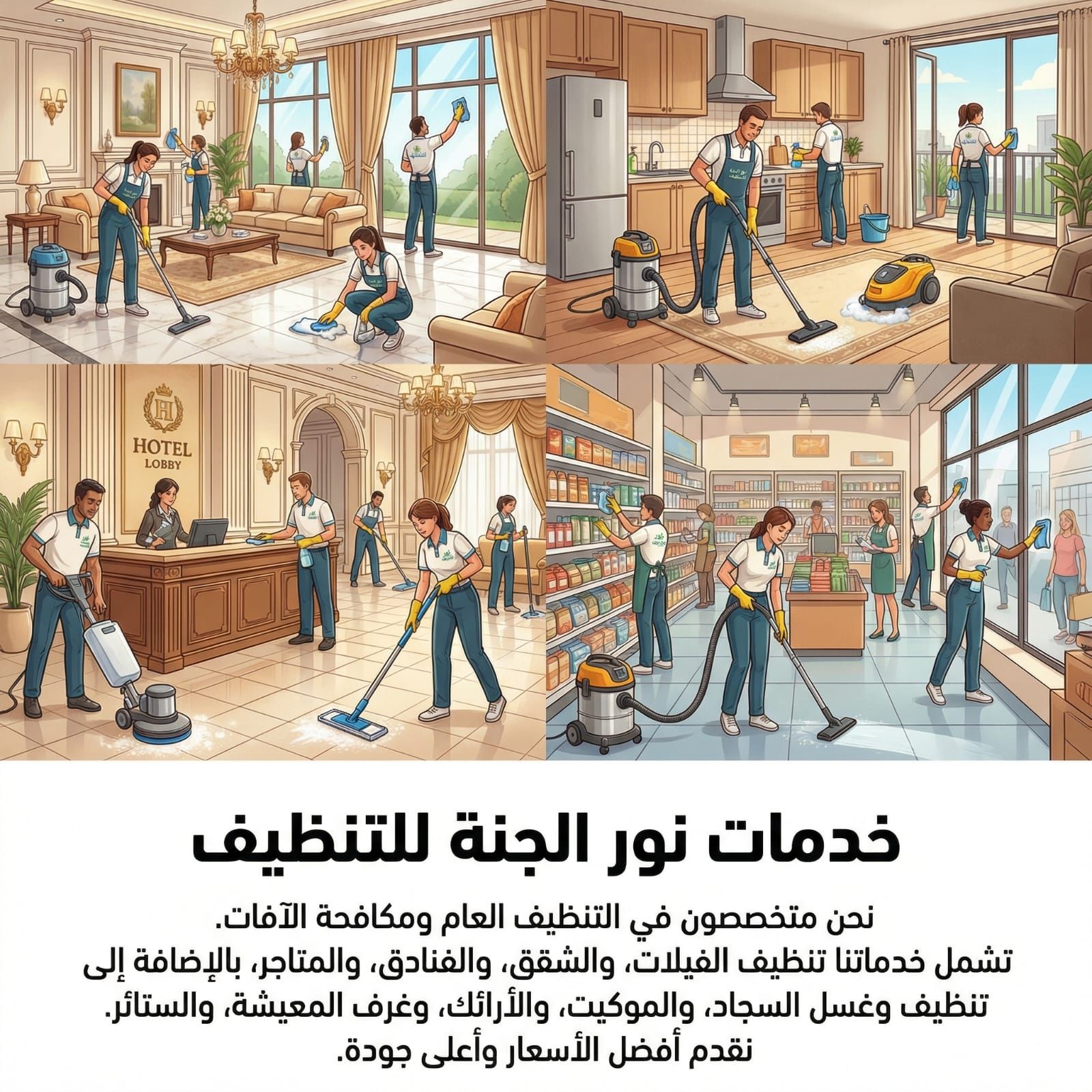 أهمية النظافة المنزلية في الجبيل