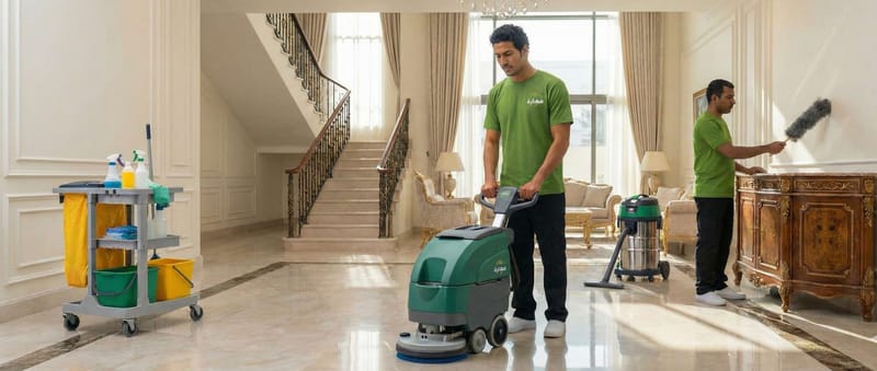 تنظيف المنازل والفلل والقصور