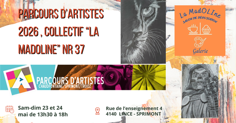 Collectif "La MadOLIne" au parcours d'artistes Chaudfontaine-Sprimont-Trooz 2026