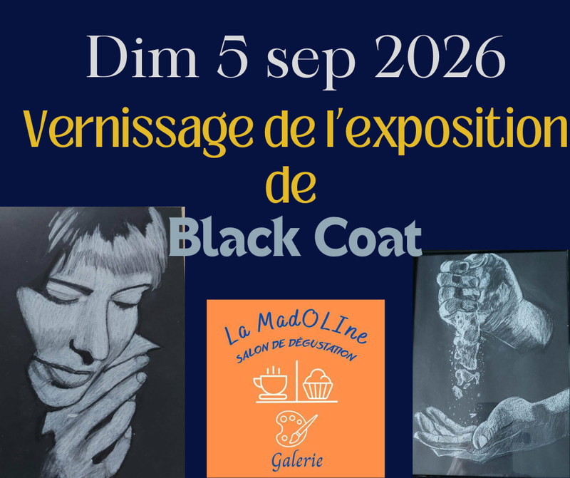Vernissage de l'exposition de Black Coat