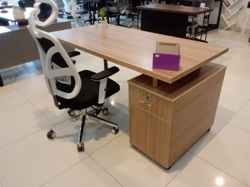 "Modern Office Workstation Table Set"