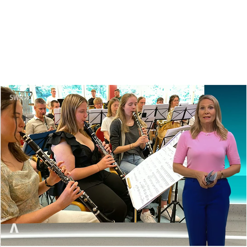 Sinfonisches Blasorchester Eifel-Ardennen in der SWR Landesschau Rheinland-Pfalz vom 29.7.2024