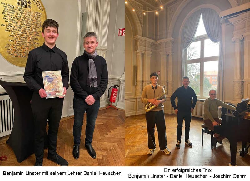 Wir gratulieren Benjamin Linster zu seinem herausragenden Erfolg beim internationalen Saxophonwettbewerb.