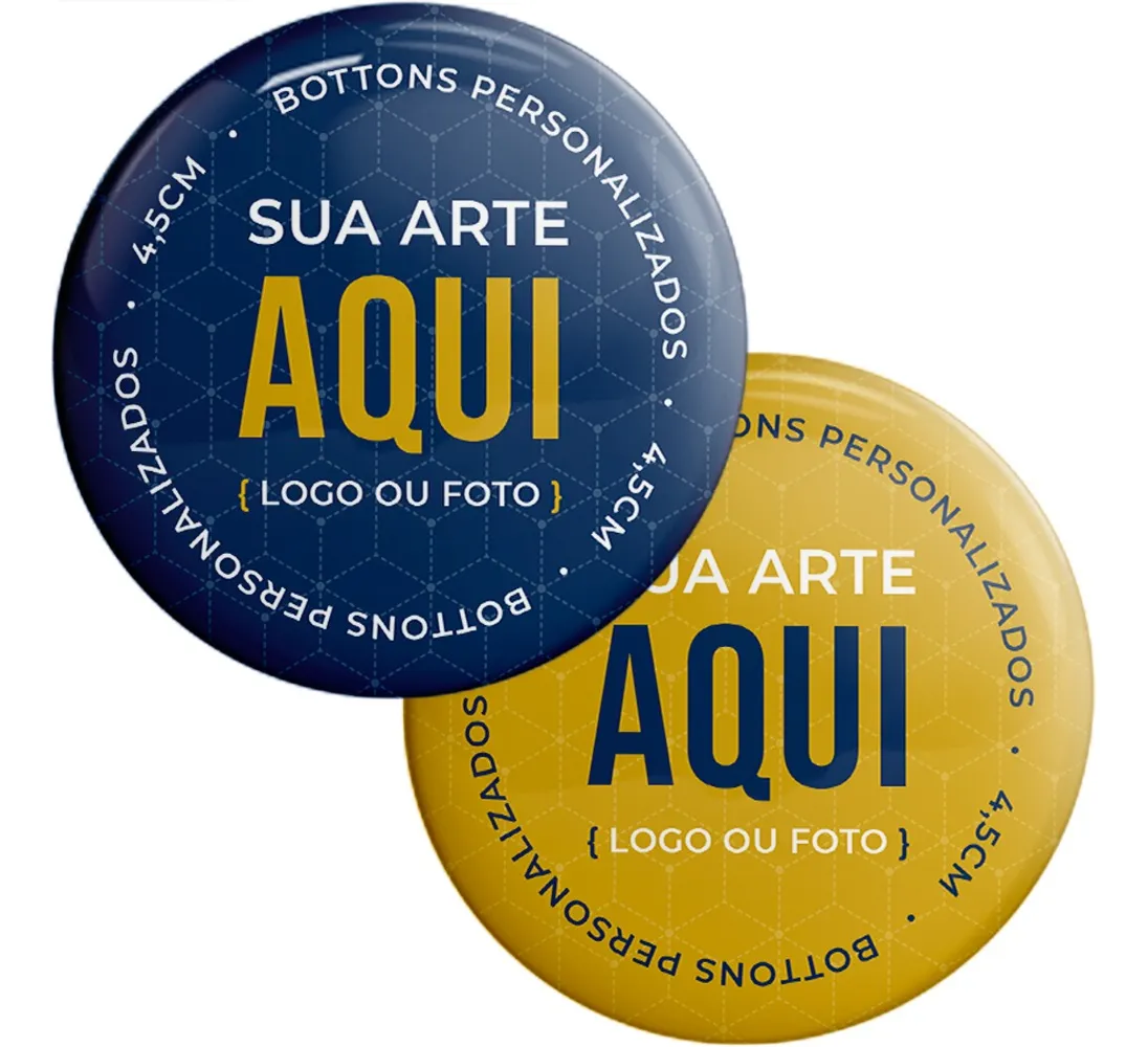 Botons Personalizados Bottons Broches De Qualidade 4,5cm (em Fortaleza)