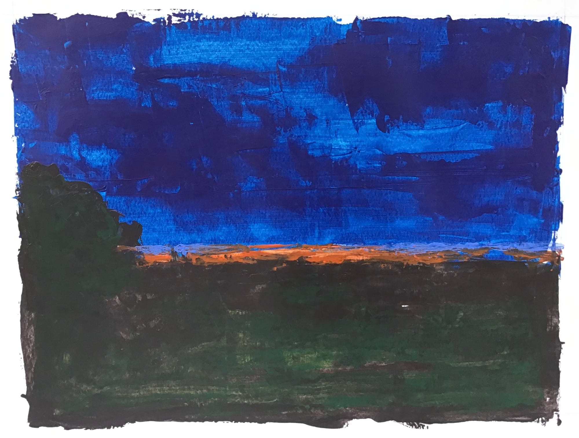 NOCTURNE IN BLUE (Fort Hill  Sunset)