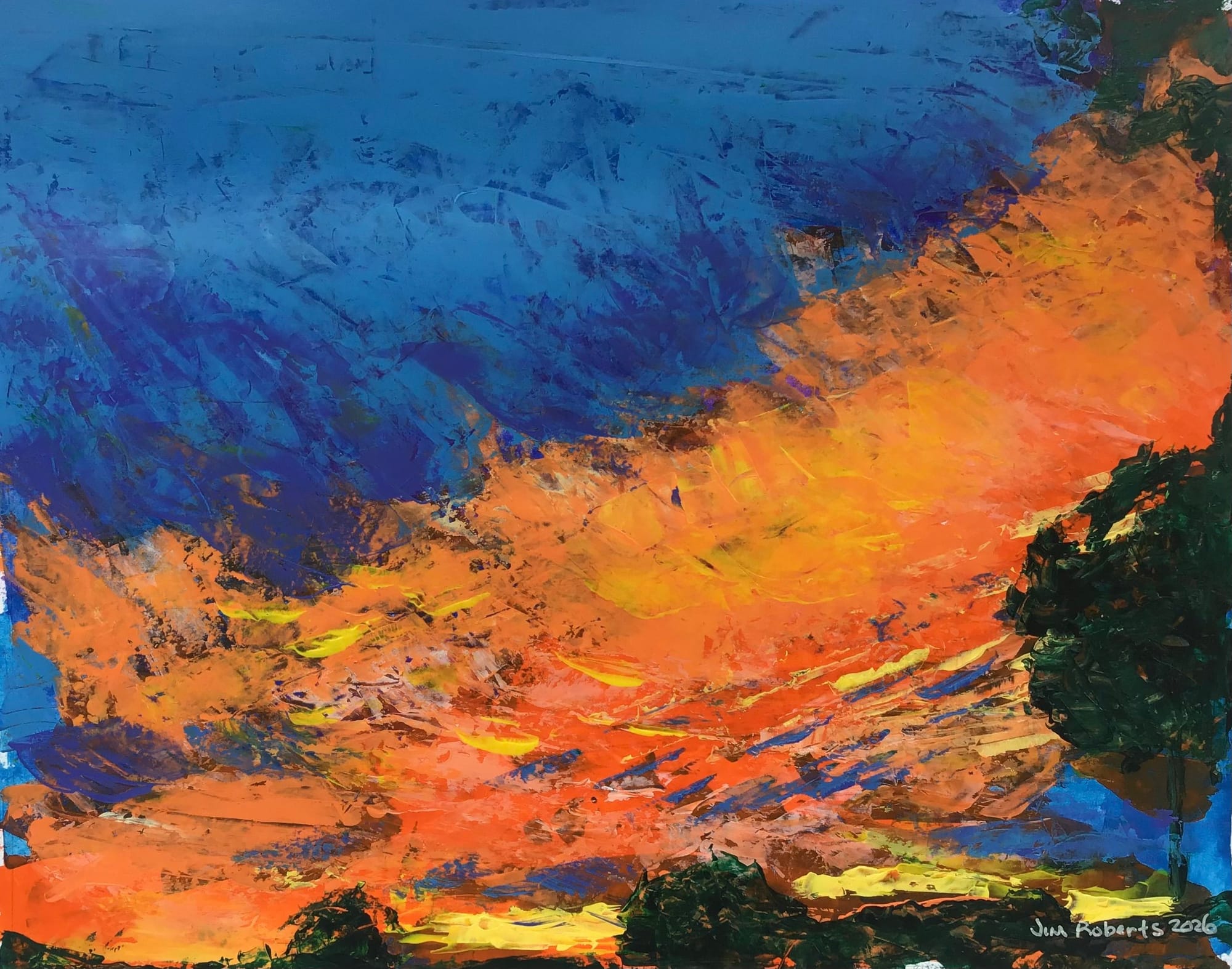 FIRE IN THE SKY (Highlands Sunset)