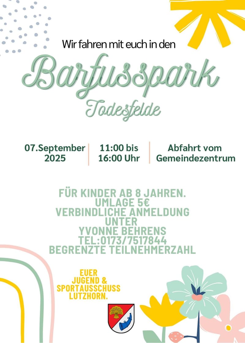 In den Barfußpark nach Todesfelde