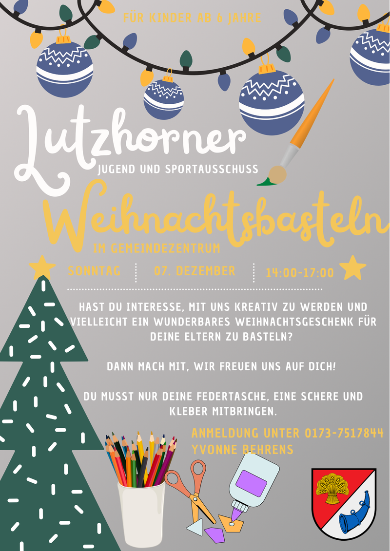Sport-&Jugendausschuss: Weihnachtsbasteln