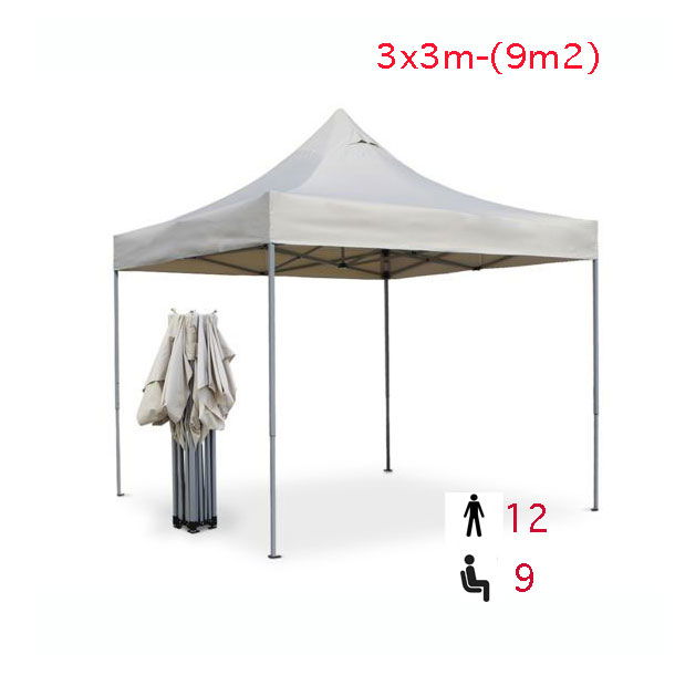 Barnum 3*3 Blanc Poids et cotés inclus