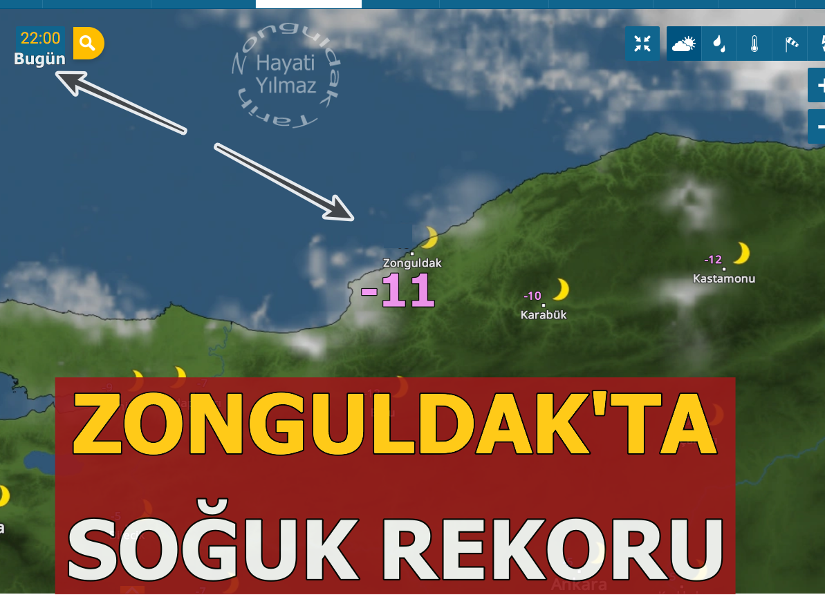 ZONGULDAK'TA SOĞUK REKORU