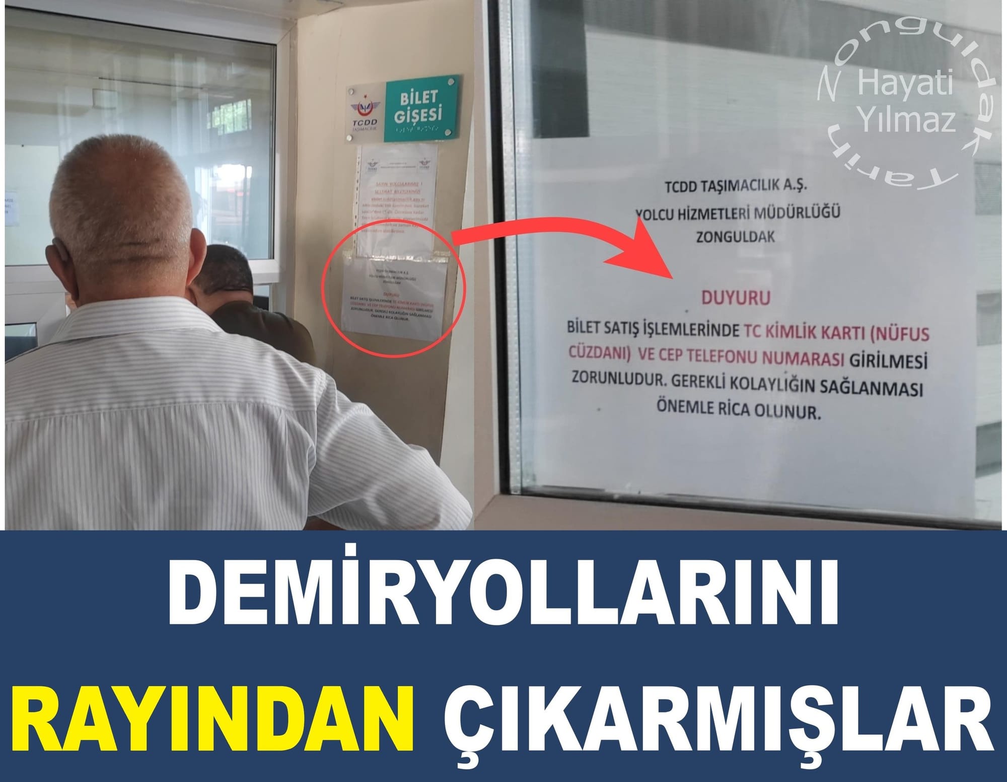 DEMİRYOLLARINI RAYINDAN ÇIKARMIŞLAR