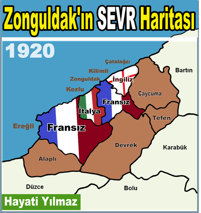 ZONGULDAK'IN SEVR HARİTASI (1920)
