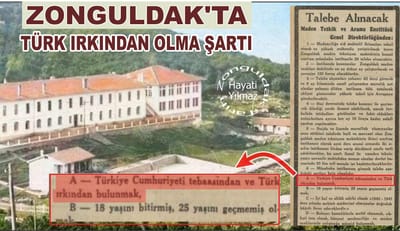 ZONGULDAK’TA TÜRK IRKINDAN OLMAK
