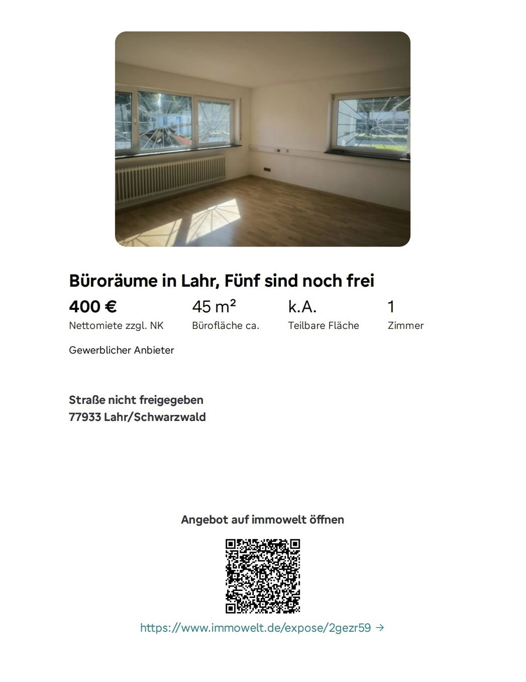 5 Büroräume in Lahr