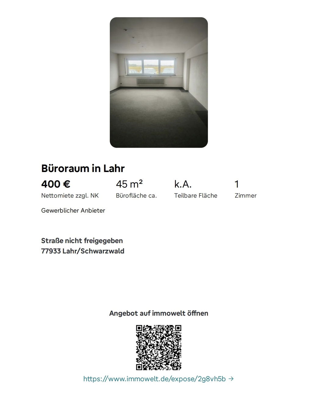 Büroraum in Lahr