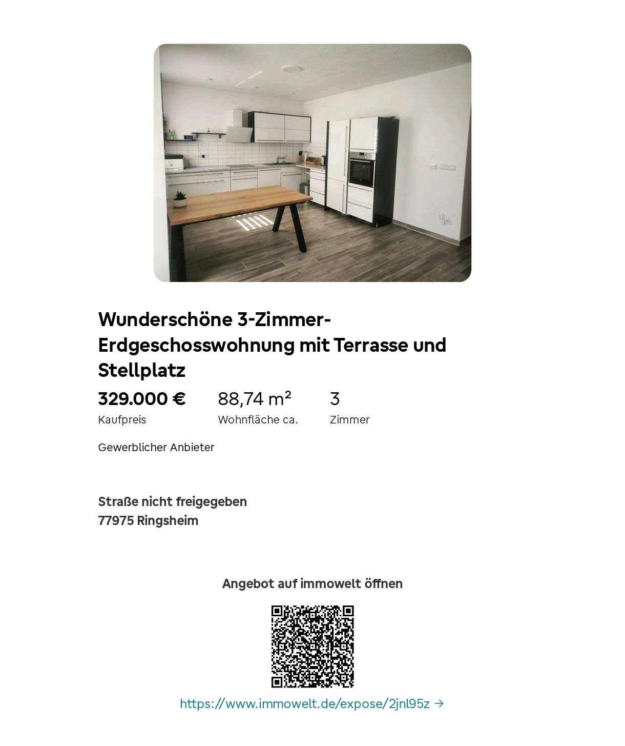 Eigentumswohnung mit Erweiterungsmöglichkeiten in Ringsheim