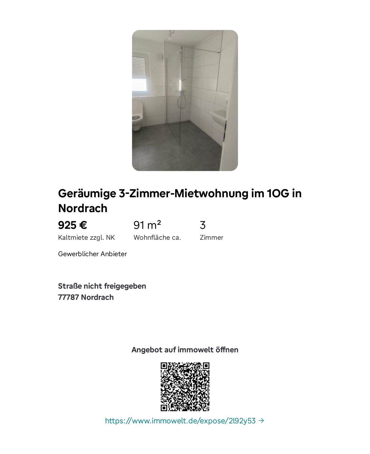3 Zimmer in Nordrach zu vermieten, 1 OG