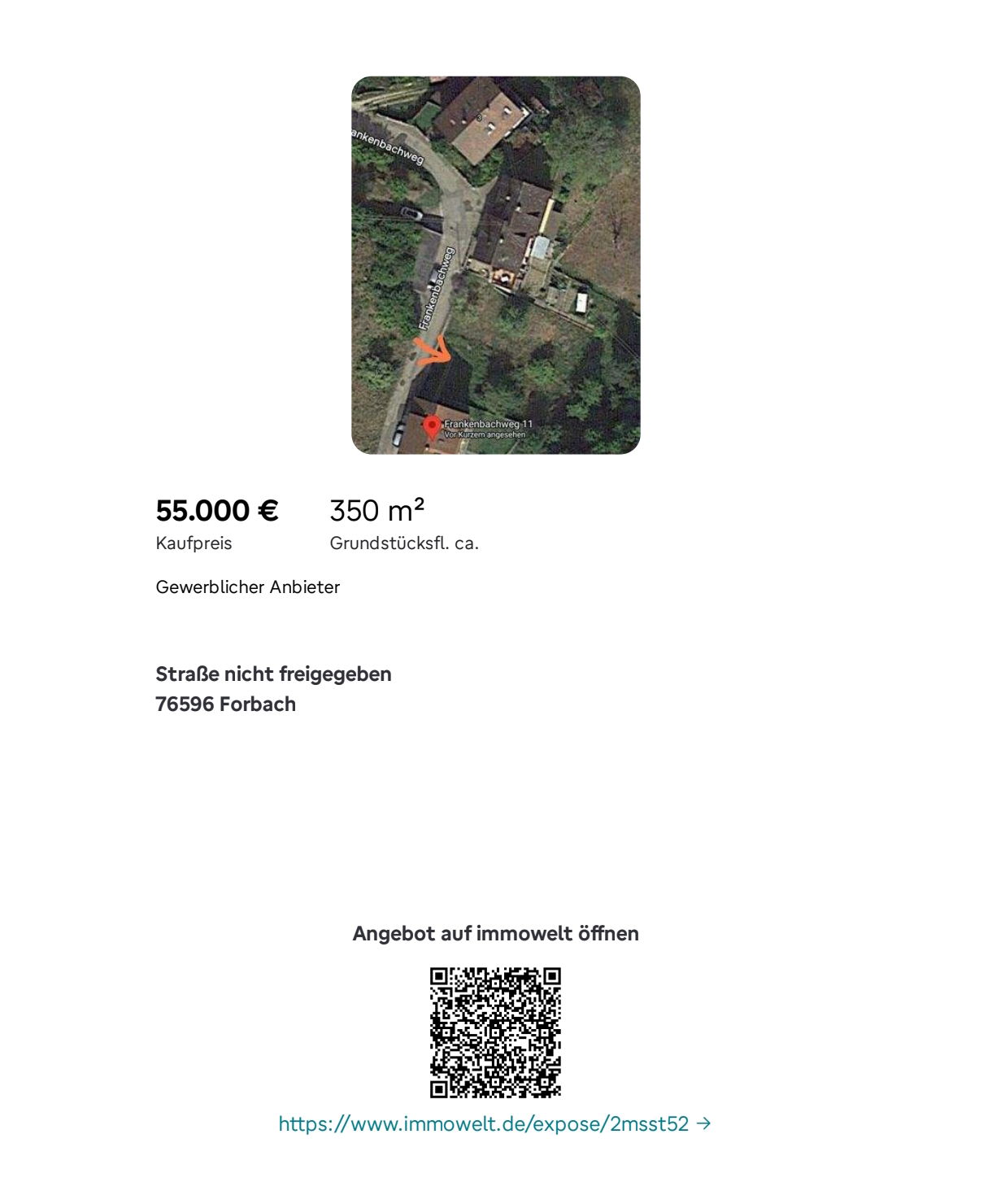 Baugrundstück in Forbach bei Rastatt