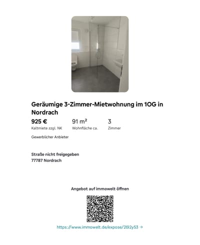 3 Zimmer in Nordrach zu vermieten, 1 OG