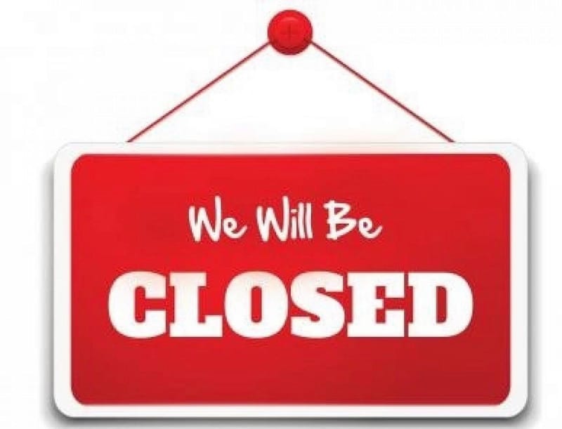 WE WILL BE CLOSED FOR FAMILY FUNCTIONS….SATURDAY MAY 23rd and MONDAY MAY 25th. THANK YOU FOR YOUR UNDERSTANDING. 😊