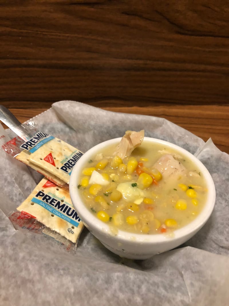 CHICKEN CORN SOUP (ALL WEEK)