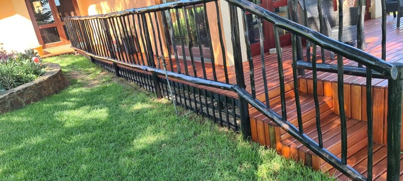 Wooden Decking and Rails