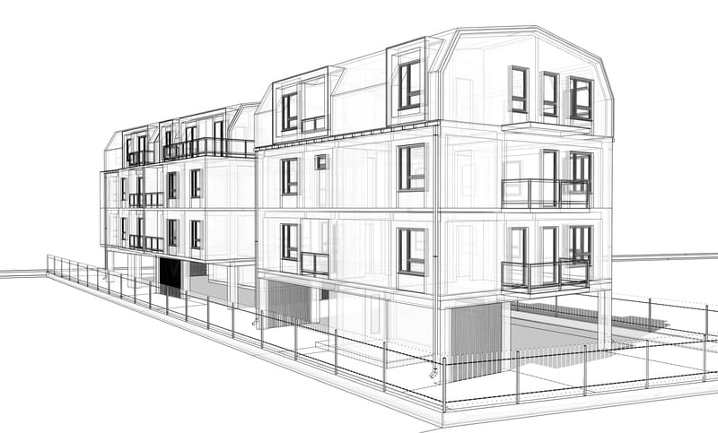 Apartment Building Complex Mis Stoun