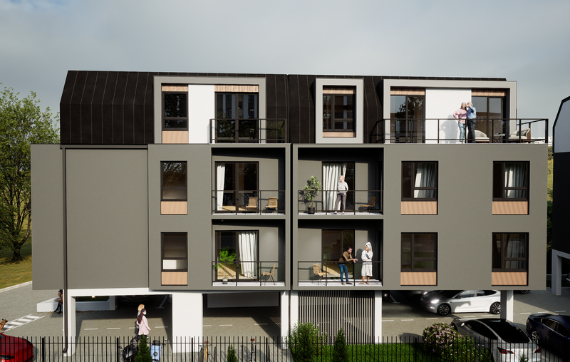 Apartment Building Complex Mis Stoun