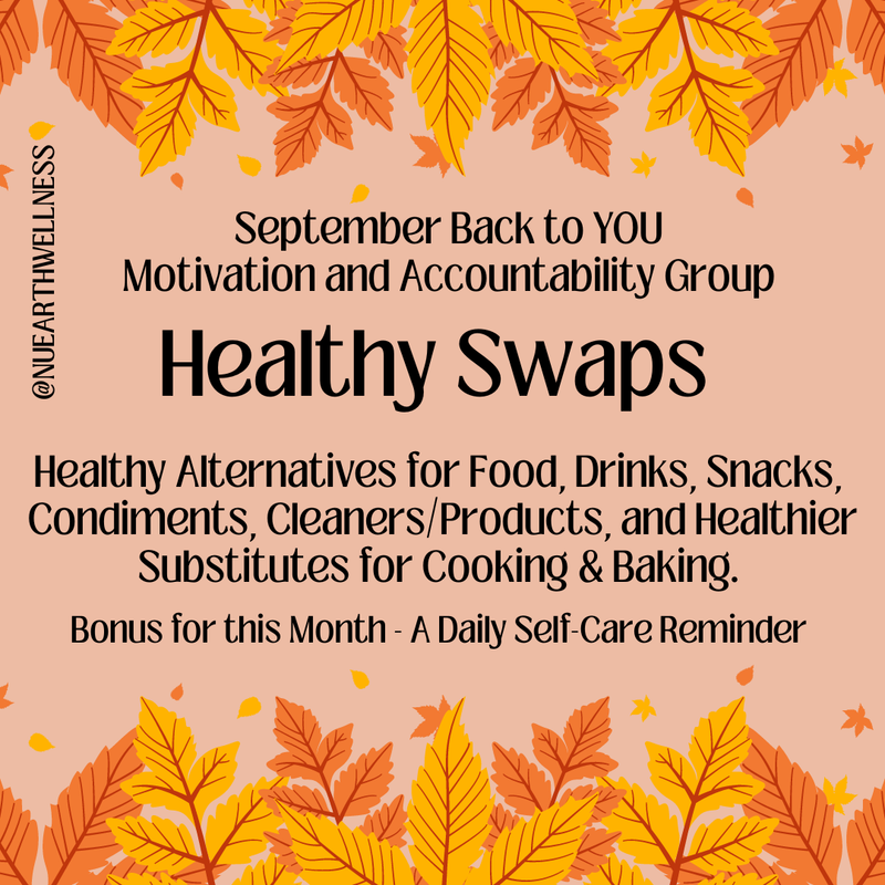 September Back to YOU- Monthly & Accountability Group - Nu Earth Wellness